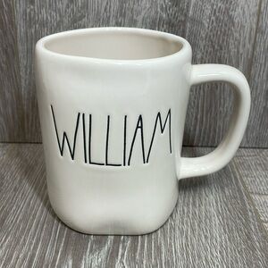 NWT Rae Dunn “WILLIAM” Ceramic Coffee Tea Mug